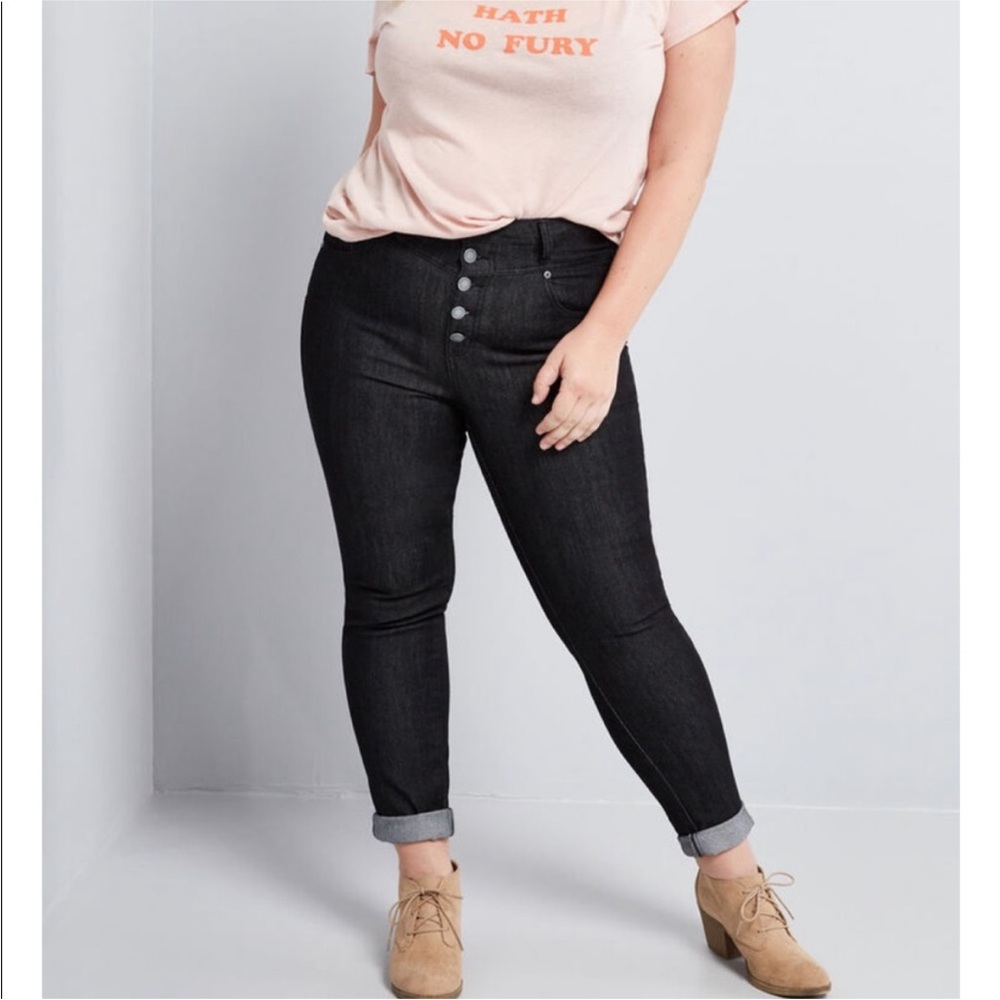 ModCloth Karaoke Seamstress Skinny Jeans Size Plus 26 NEW
